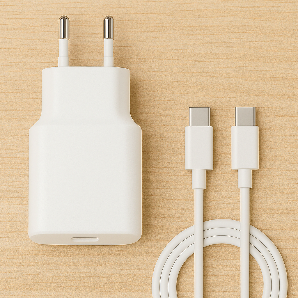 Chargeur Huawei 50W USB-C blanc avec câble rapide PD - Adaptateur secteur charge rapide