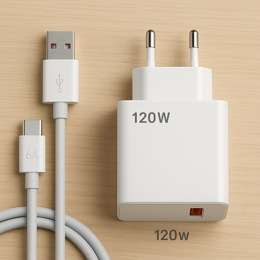 Chargeur Huawei 120W GaN USB-C <br> Câble + Adaptateur Rapide