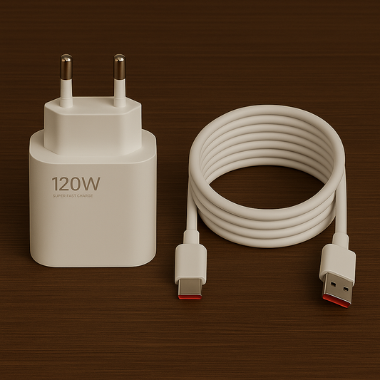 Chargeur Xiaomi 120W Charge ultra rapide <br> Câble + Adaptateur USB-C 6A EU