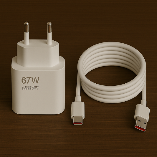 Chargeur Xiaomi 67W USB-C Charge rapide <br> Adaptateur + Cable Turbo Xiaomi